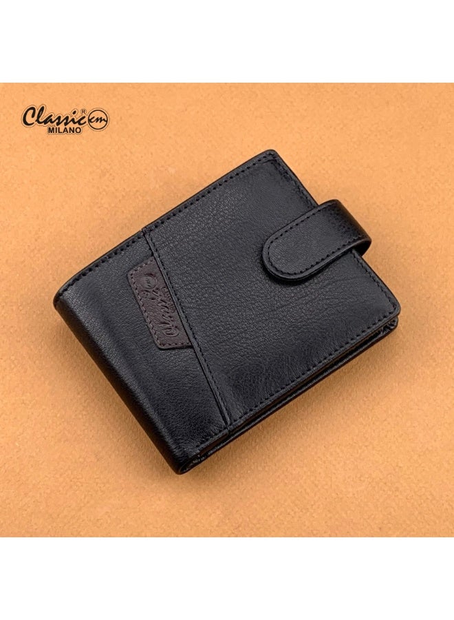Classic Milano Men’s Wallet – Slim Bifold Leather Wallet for Men with RFID Blocking, Multiple Card Slots & Coin Zip – Stylish Mens Purse Wallets Gift for Husband, Father - Image 1